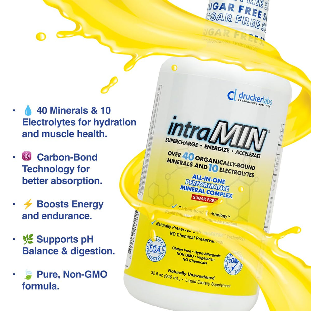 IntraMIN cap and packaging emphasizing cold-fill preservation.