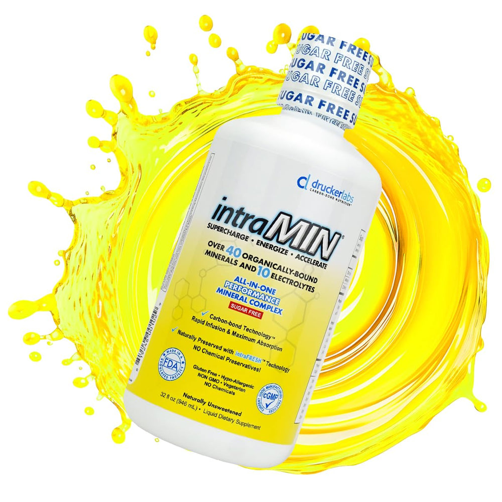 IntraMIN ingredient graphic showing organic mineral blend and CBT technology.