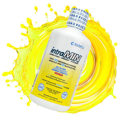 IntraMIN ingredient graphic showing organic mineral blend and CBT technology.