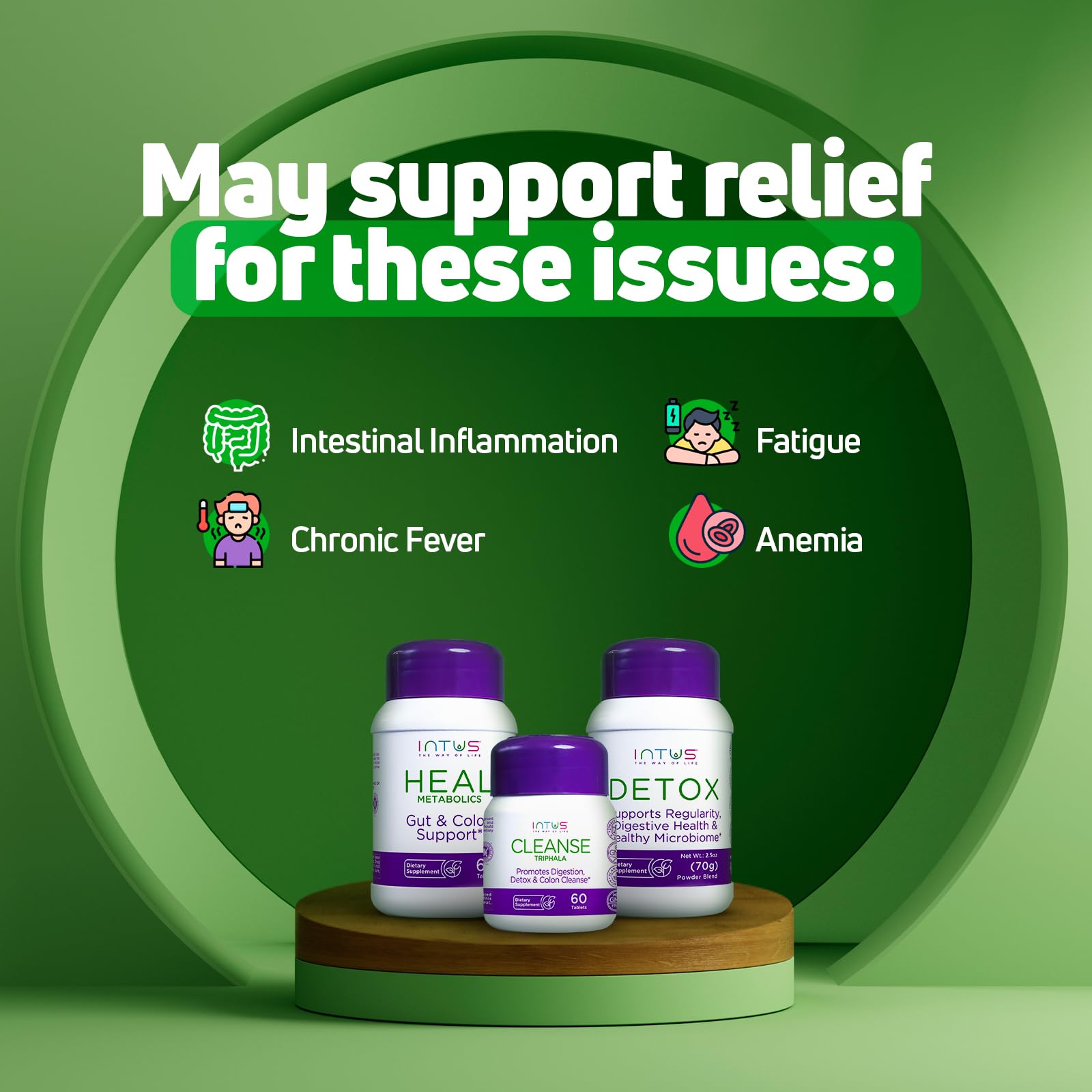 INTUS Detox Box supports regularity with natural herbs.