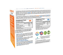 INVIGOFLEX AMPM glucosamine tablets close-up emphasizing cartilage support.