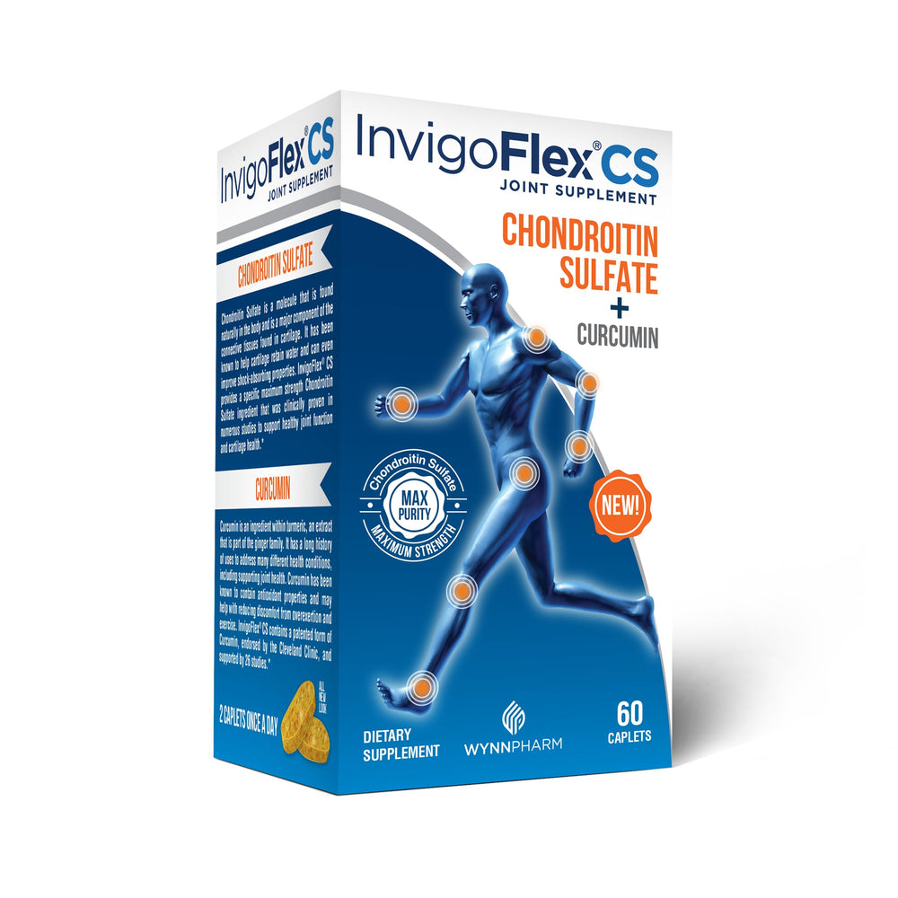 INVIGOFLEX CS bottle front showing premium joint support for daily use