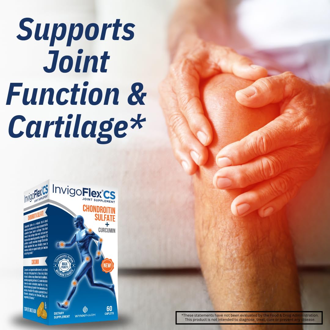 INVIGOFLEX CS turmeric extract visual suggests antioxidant support for joints