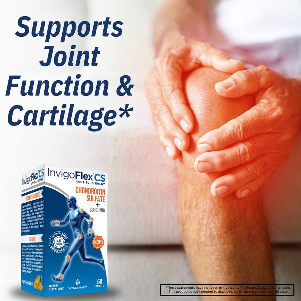 INVIGOFLEX CS turmeric extract visual suggests antioxidant support for joints