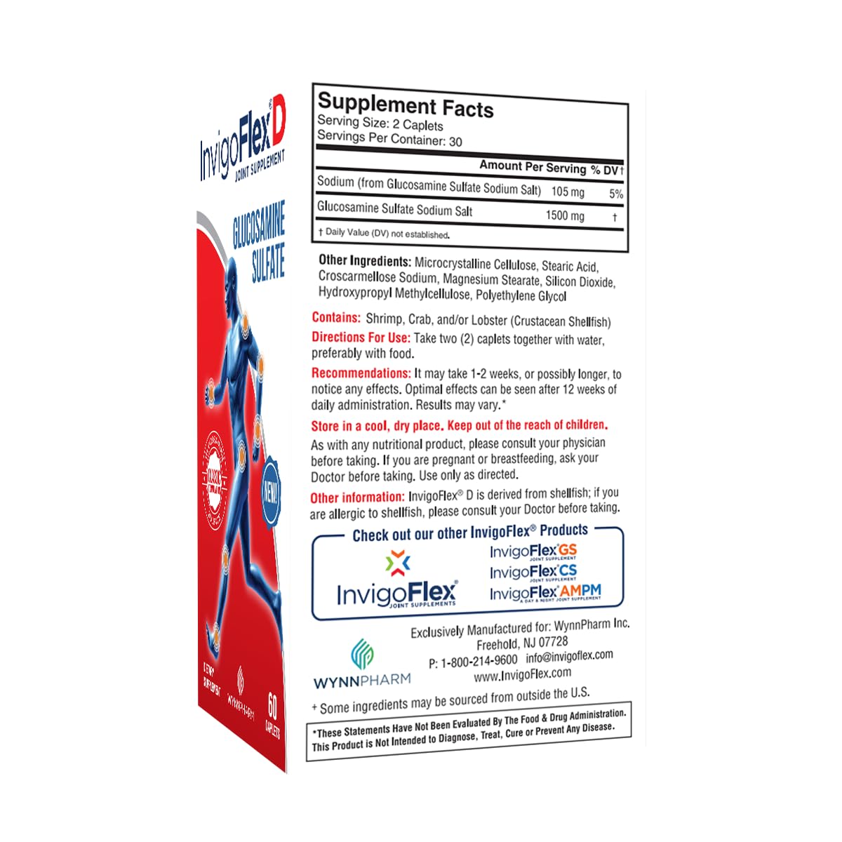INVIGOFLEX D packaging bundle displays convenient caplets for everyday use