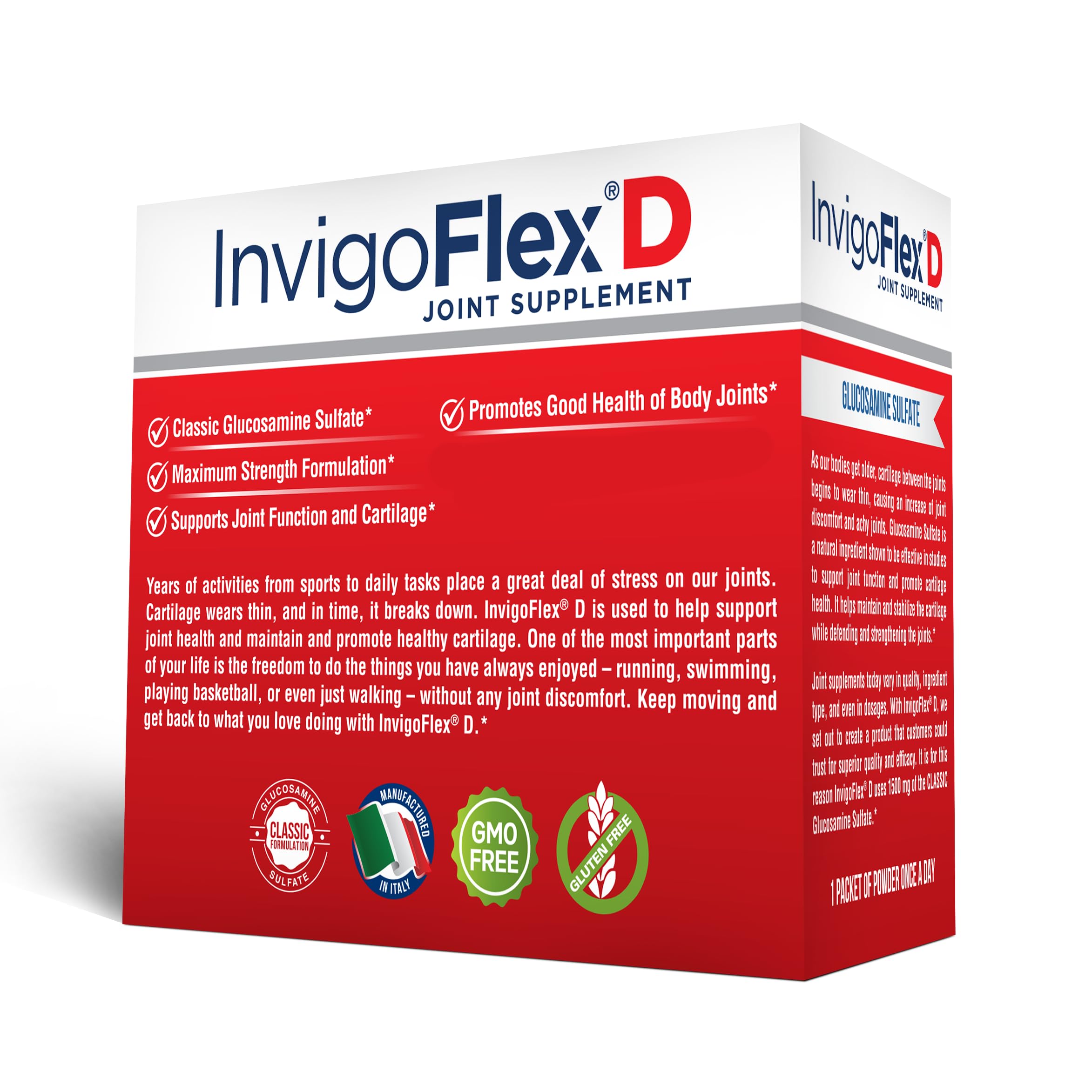 INVIGOFLEX D packaging displayed on shelf