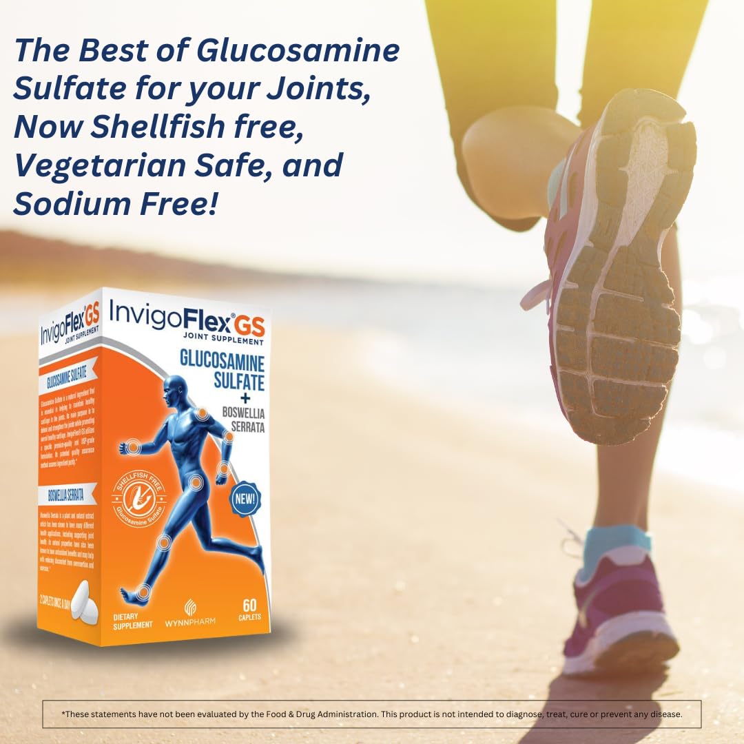 INVIGOFLEX GS low-sodium formula suitable for daily joint wellness.