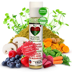 InviNutri Invisible Nutrition bottle pours powder to boost kids' meals easily.