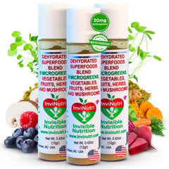InviNutri packaging highlights organic ingredients for picky eaters.