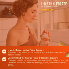 INVITA B12 methylcobalamin capsule closeup shows premium B vitamin blend for focus.