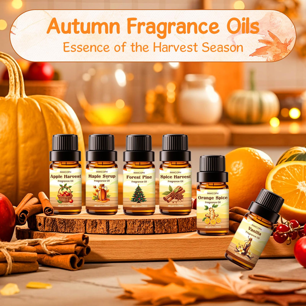 INWICOPH Autumn Orange Spice bottle for candles and melts