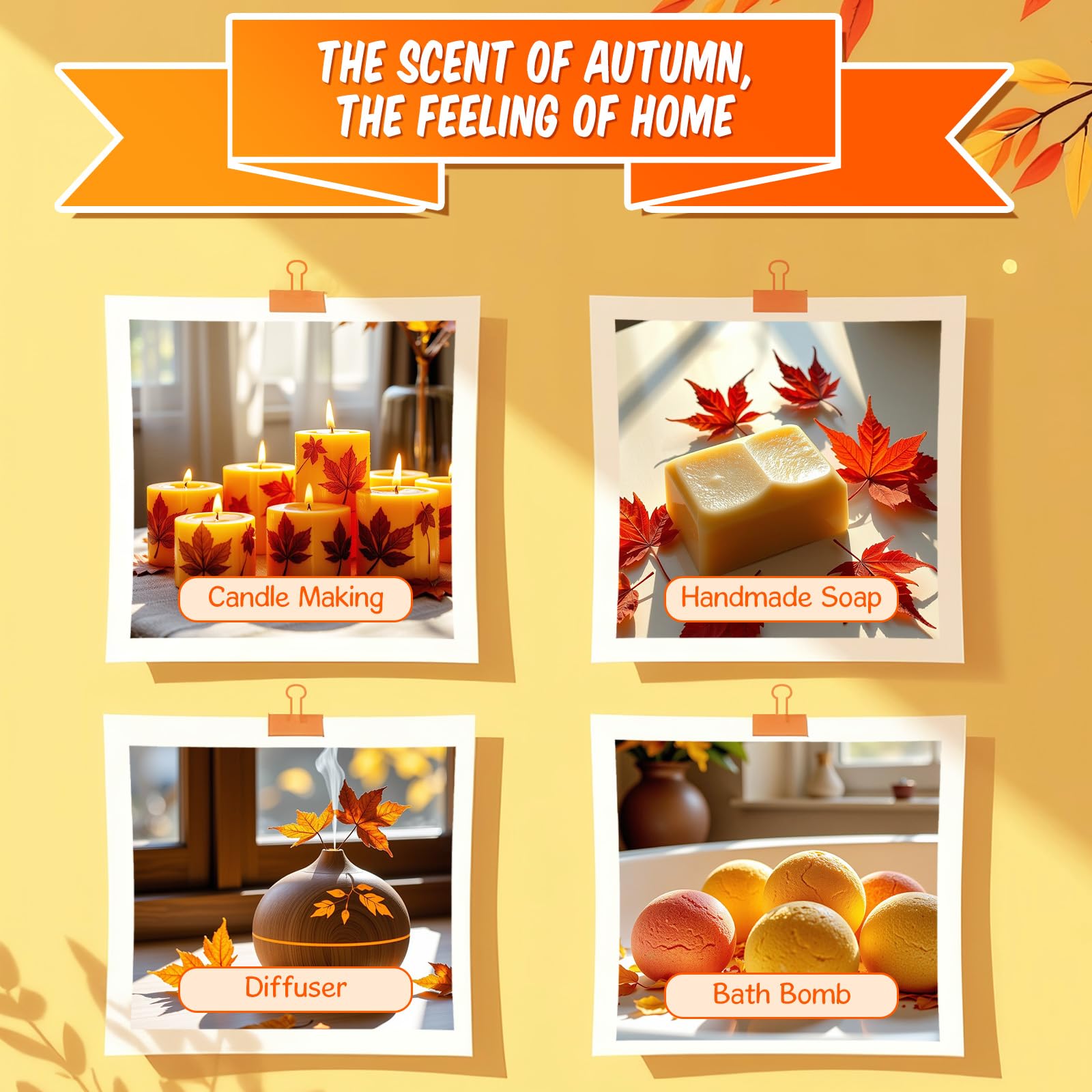 INWICOPH Autumn Vanilla bottle for soaps and candles