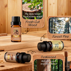INWICOPH Cedarwood bottle deepens earthy scent in candles.