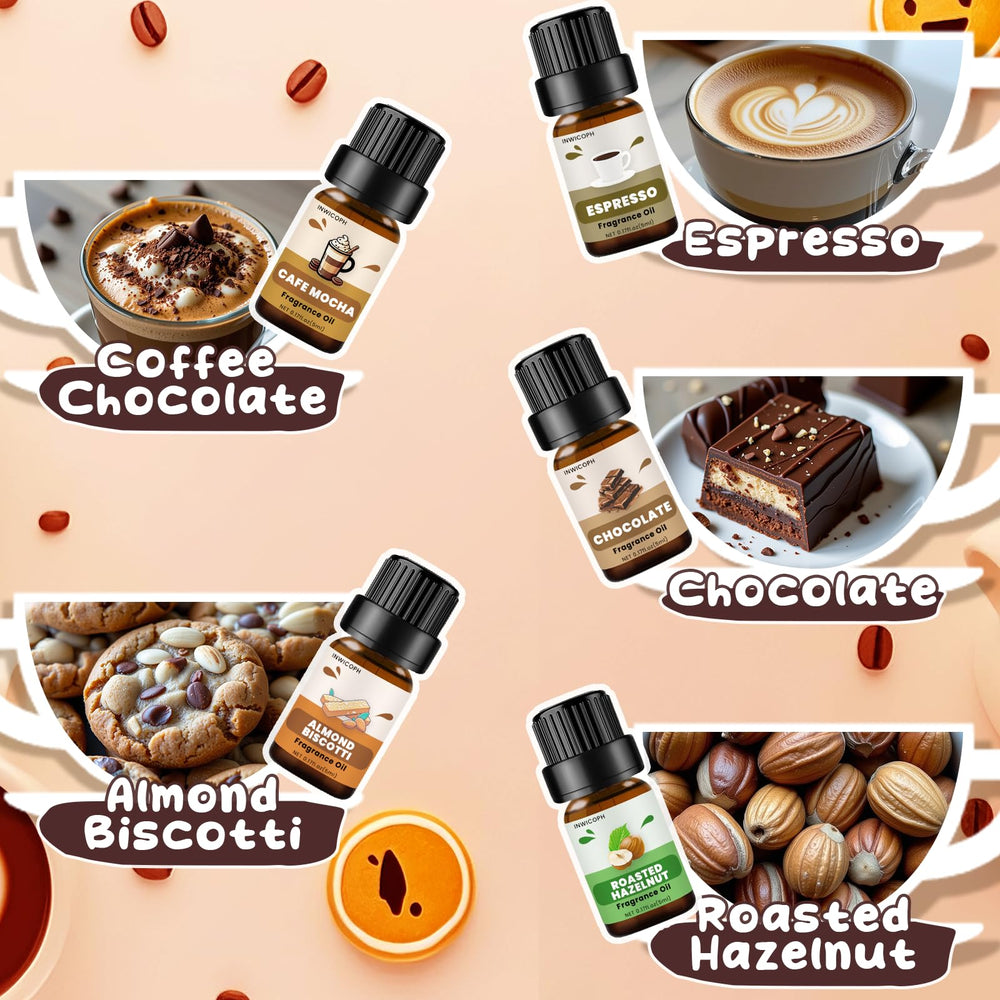 INWICOPH coffee chocolate bottle-pour aroma ideal for candles and diffusers