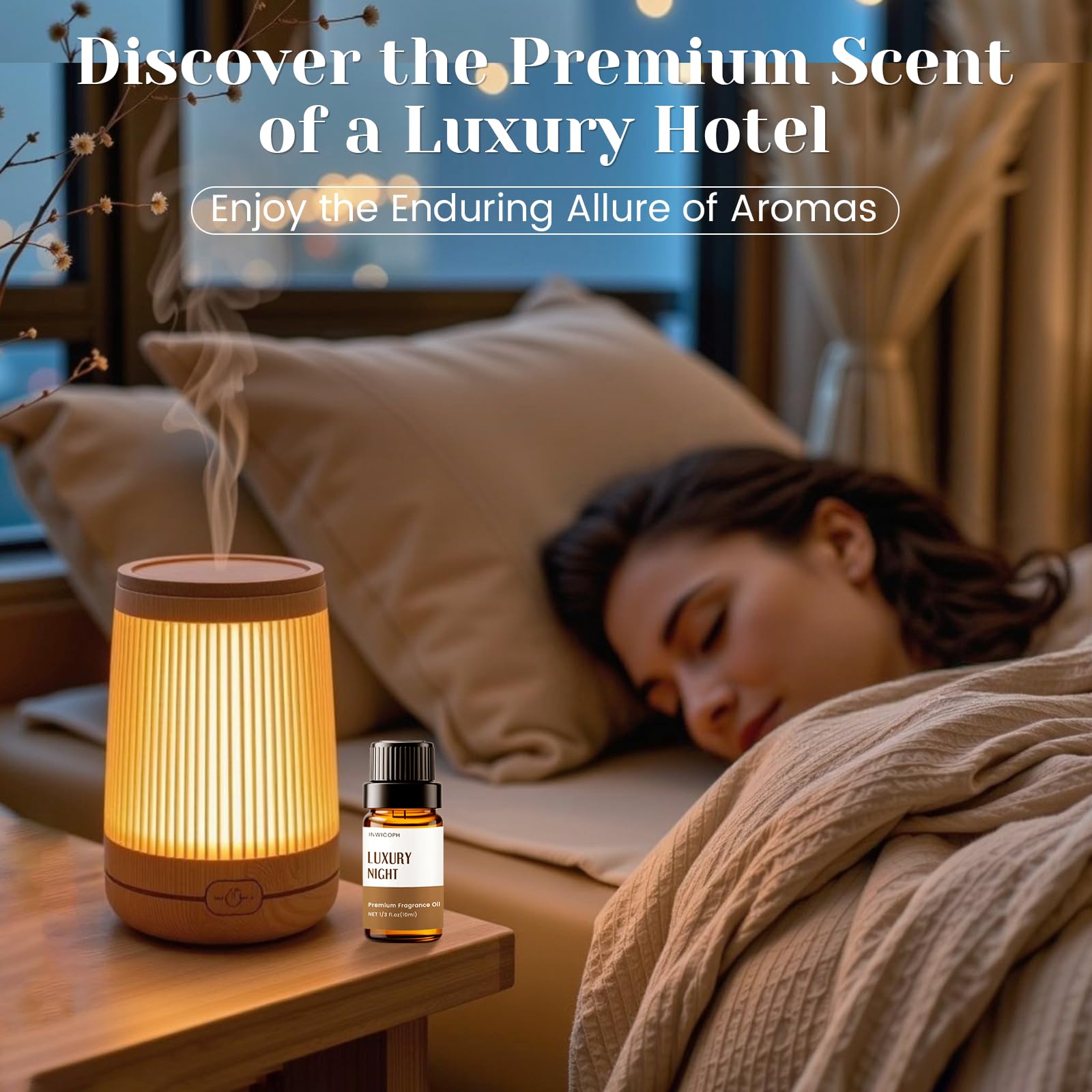 INWICOPH Luxury Night diffuser oil for cozy bedrooms and soothing nights
