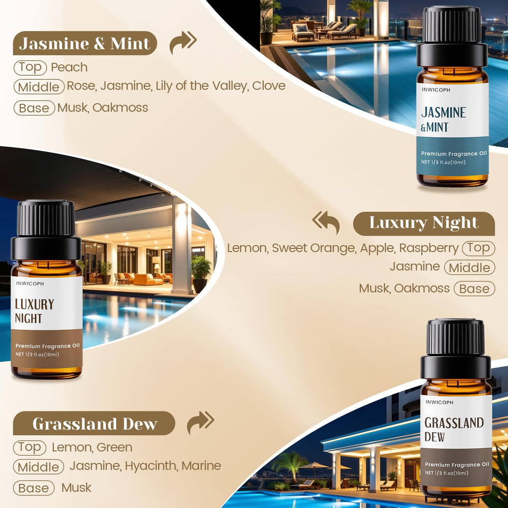 INWICOPH Velvet Noir Vetiver blend for elegant suites with a refined scent
