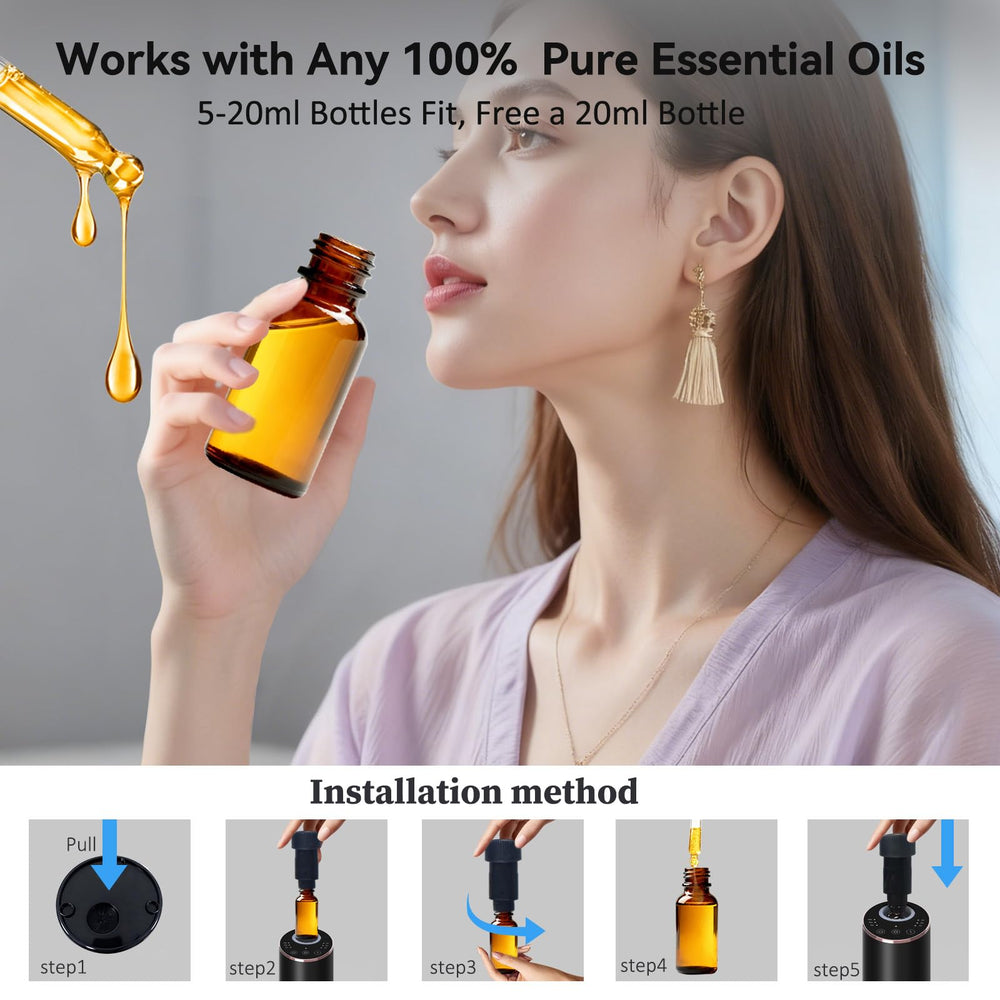INXDOLHOM diffuser with auto-off and adjustable mist levels