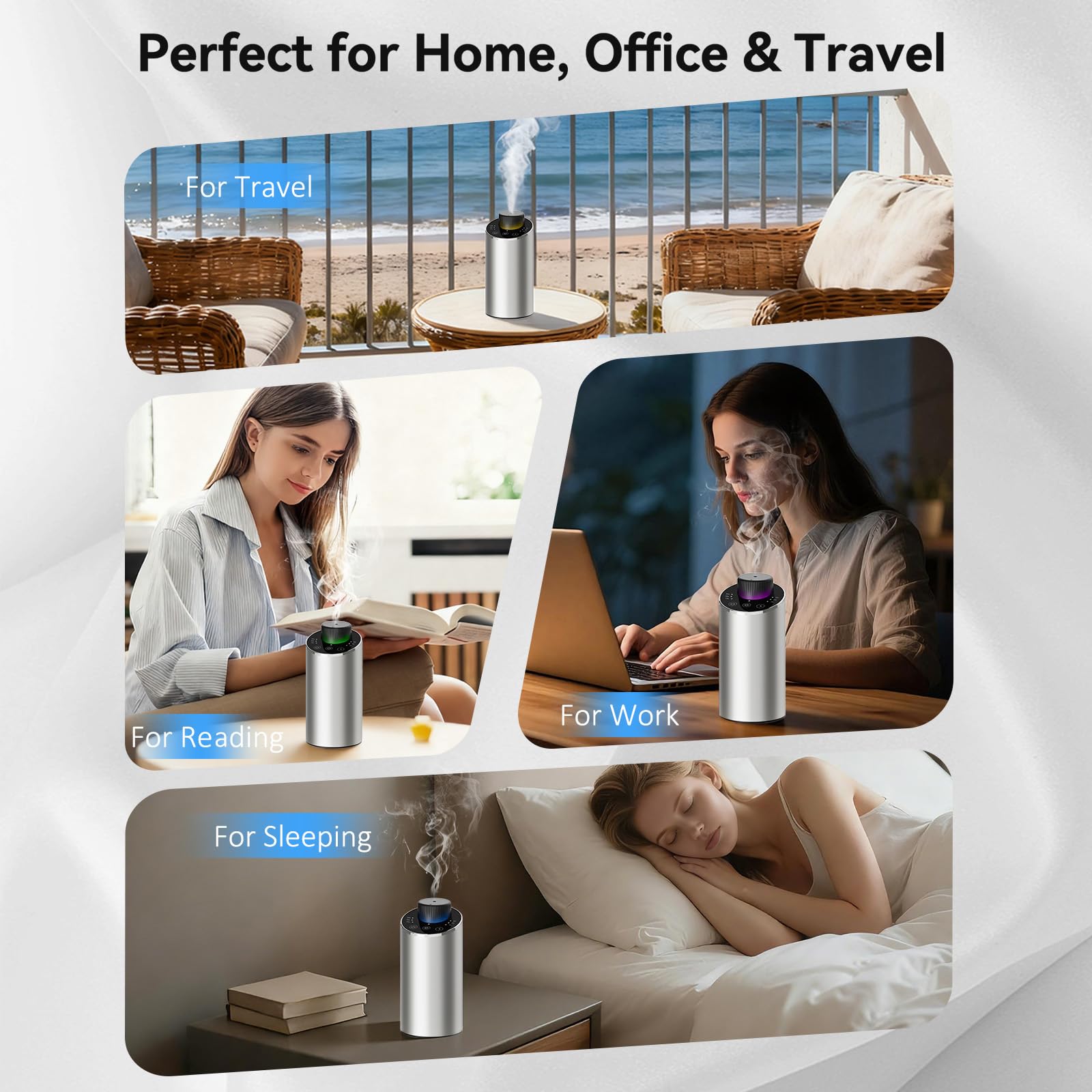 INXDOLHOM diffuser with tip-over sensor prevents spills