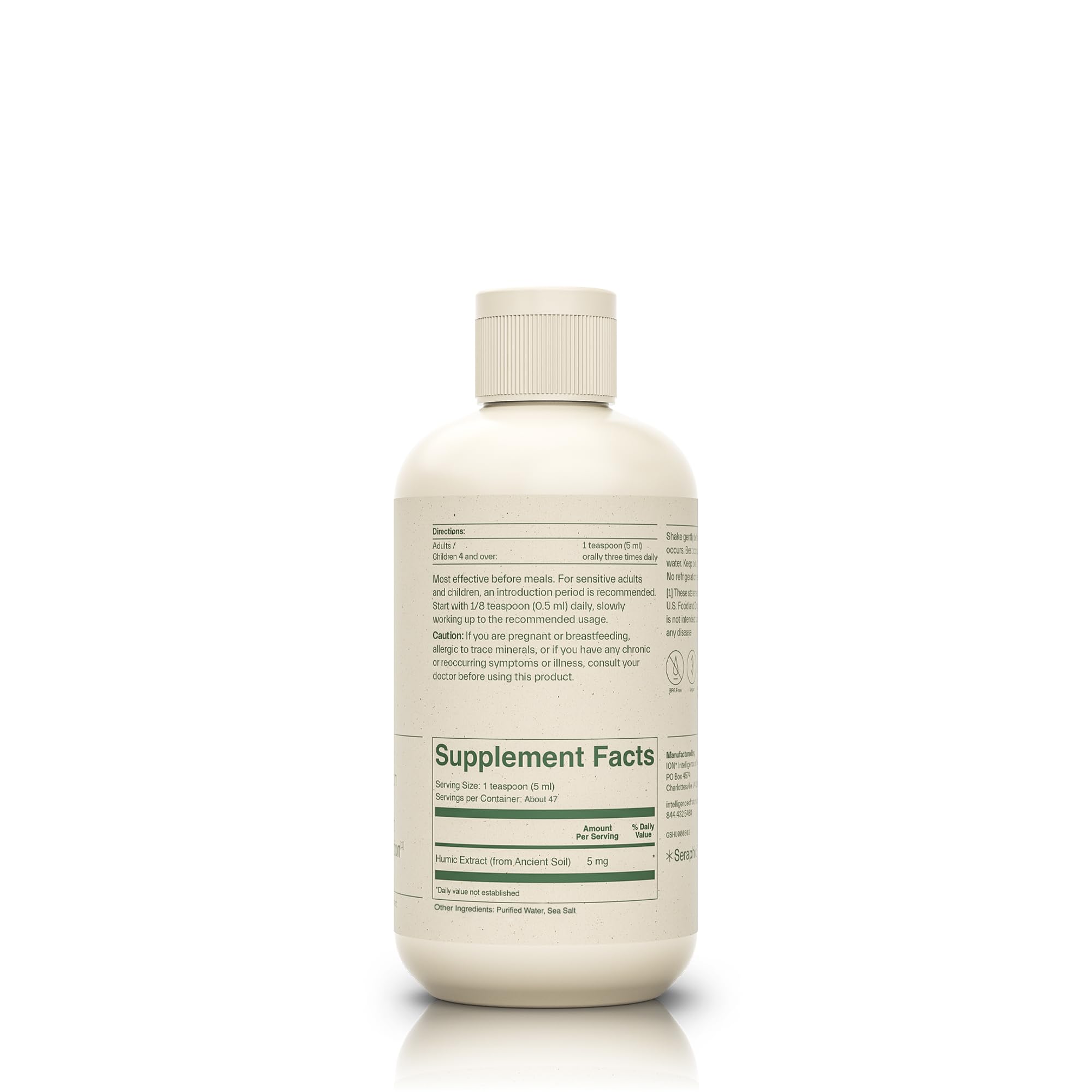ION Gut Support drops poured for simple daily use and hydration.