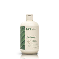 ION* Gut Support bottle pour for easy daily dosing and gut balance.