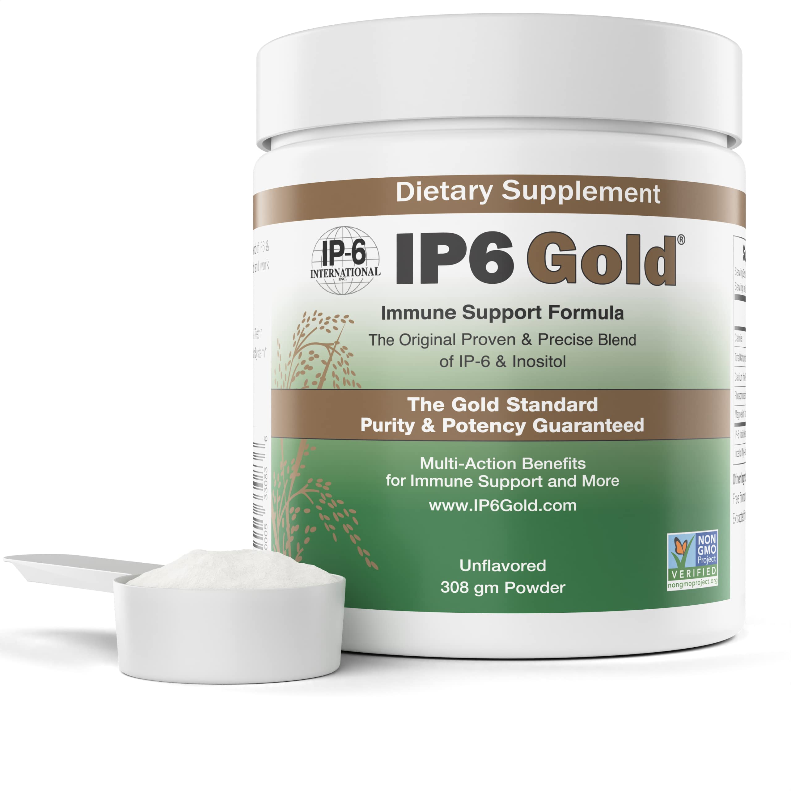 IP6 Gold IP6 bottle pour showing easy dosing and clean packaging.