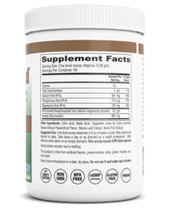 IP6 Gold Mango Passionfruit powder tub label emphasizes non-GMO sourcing and purity.