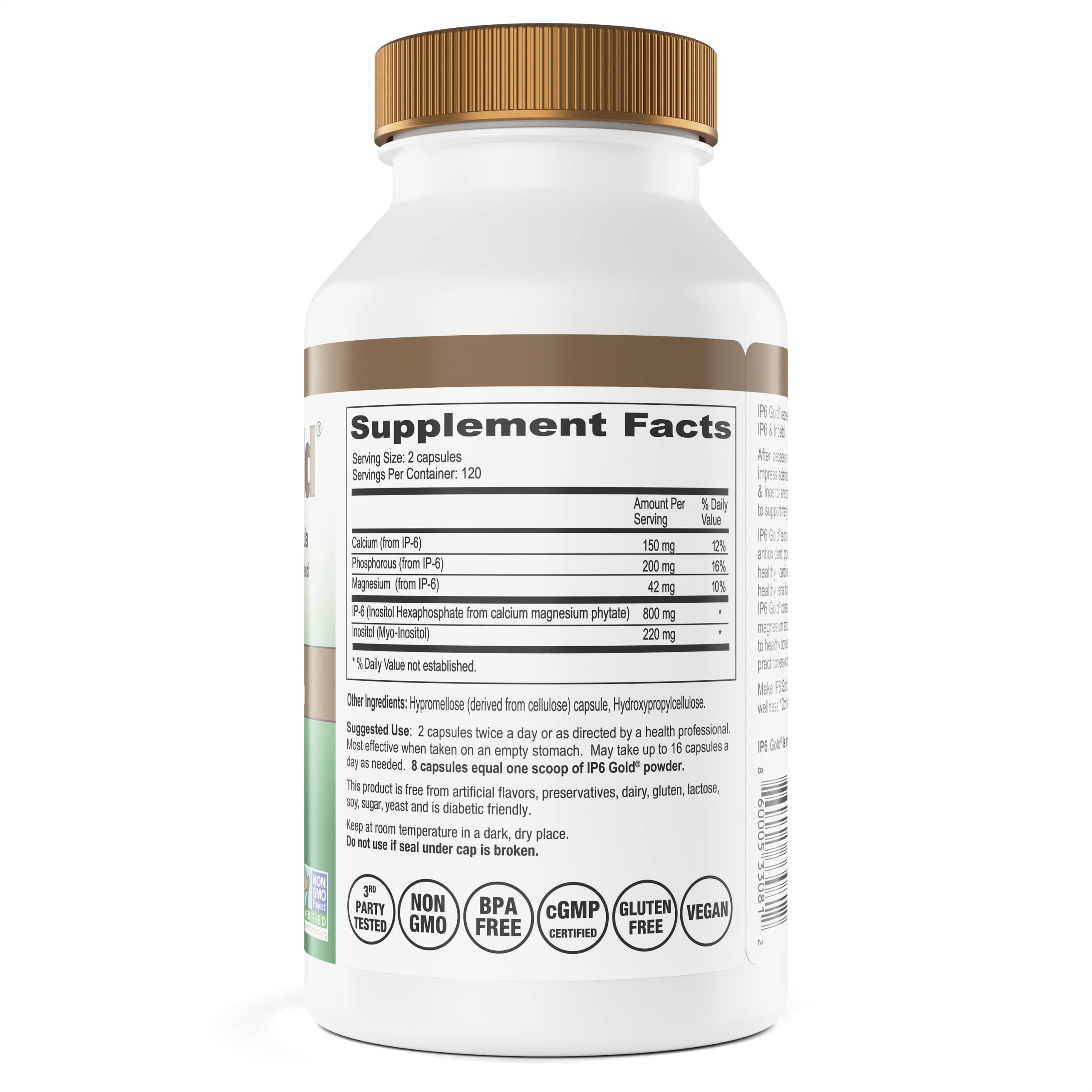 IP6 Gold non-GMO certification label confirms trusted sourcing