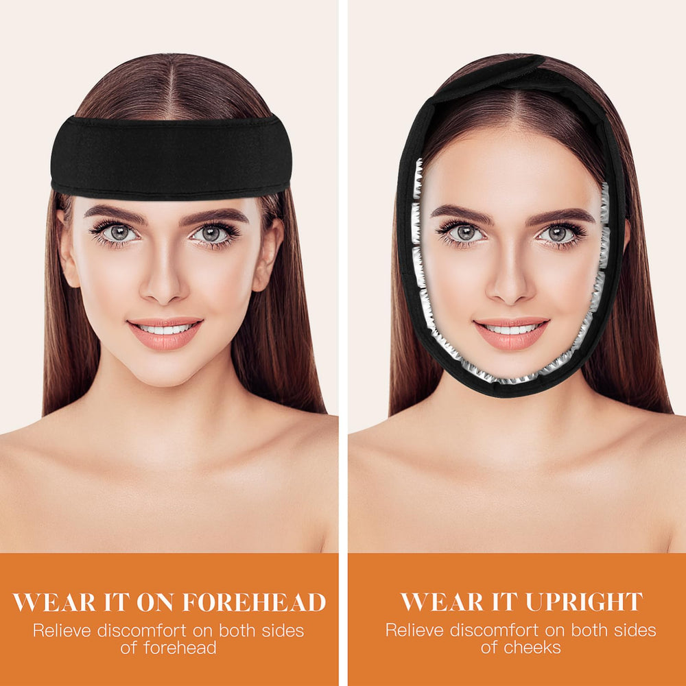 Ipetboom headband during yoga for comfortable support