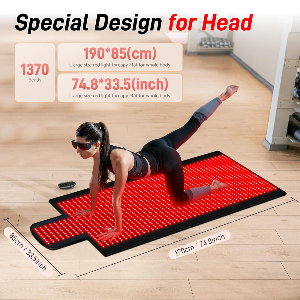 ipremium wireless remote control enabling session adjustments without moving from the mat.
