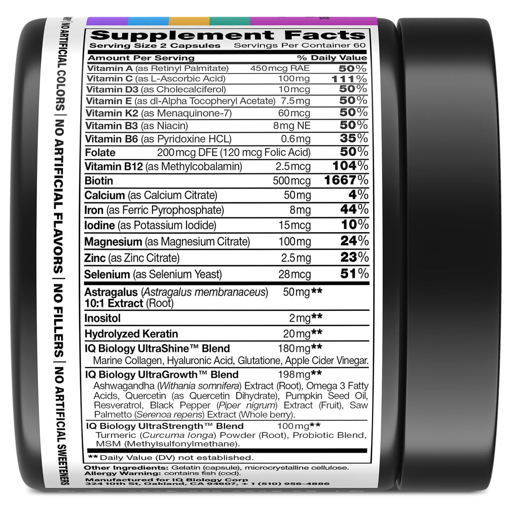IQ BIOLOGY astragalus grape extract antioxidant blend for daily wellness