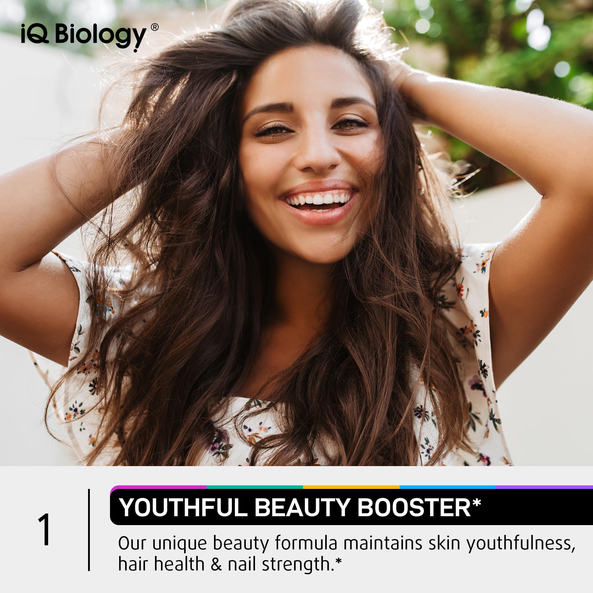 IQ BIOLOGY capsules being poured for easy daily use