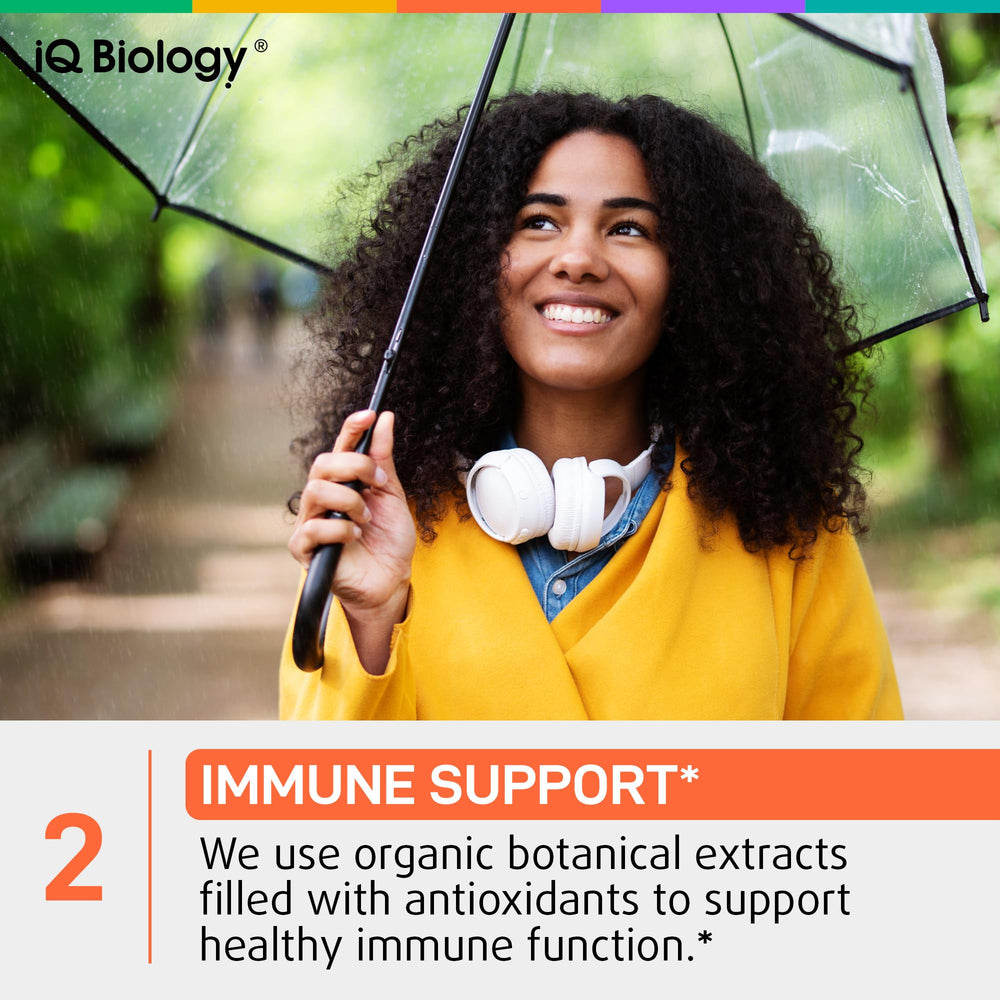 IQ Biology Mullein Drops bottle-on-white background conveys clarity and purity.
