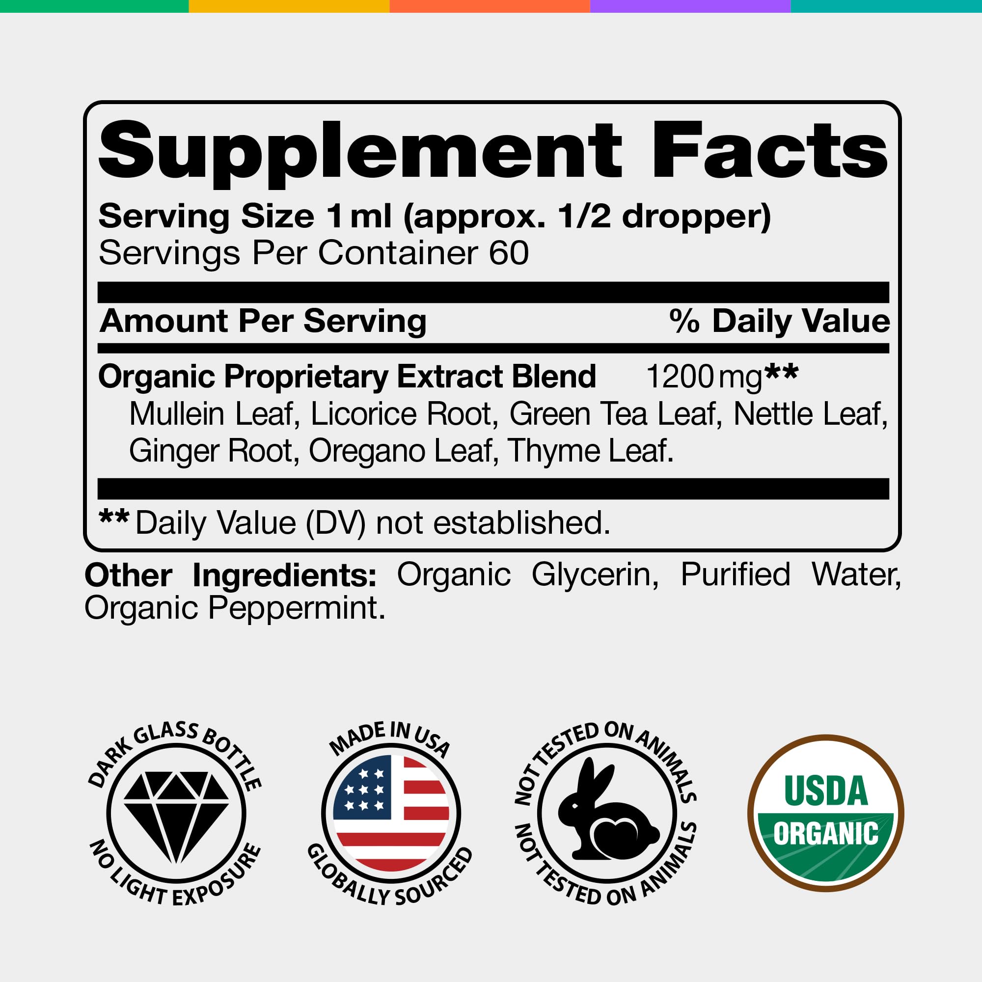 IQ Biology Mullein Drops dropper closeup demonstrates precise dosing for mucus support.