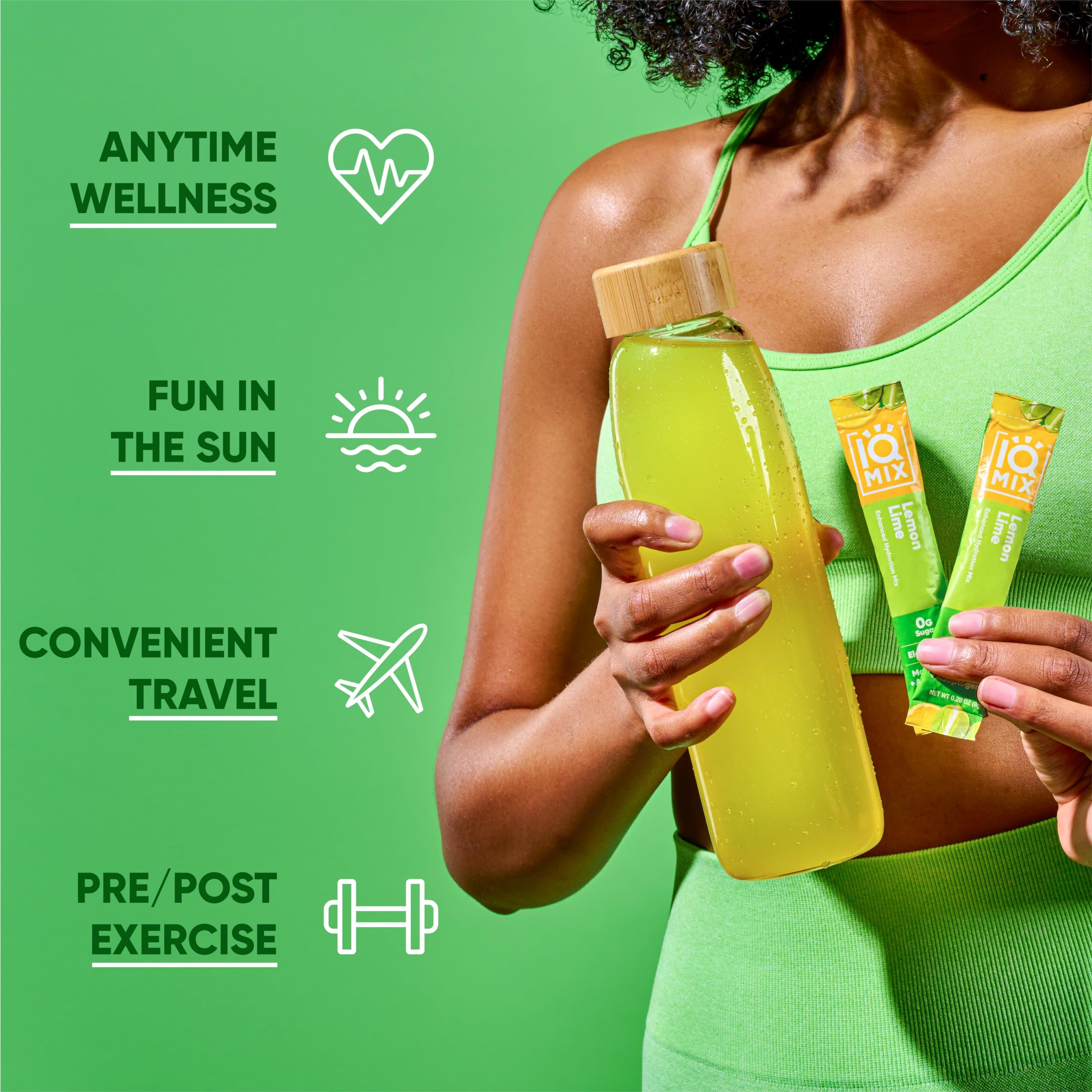 Keto-friendly IQMIX ingredients label on packaging