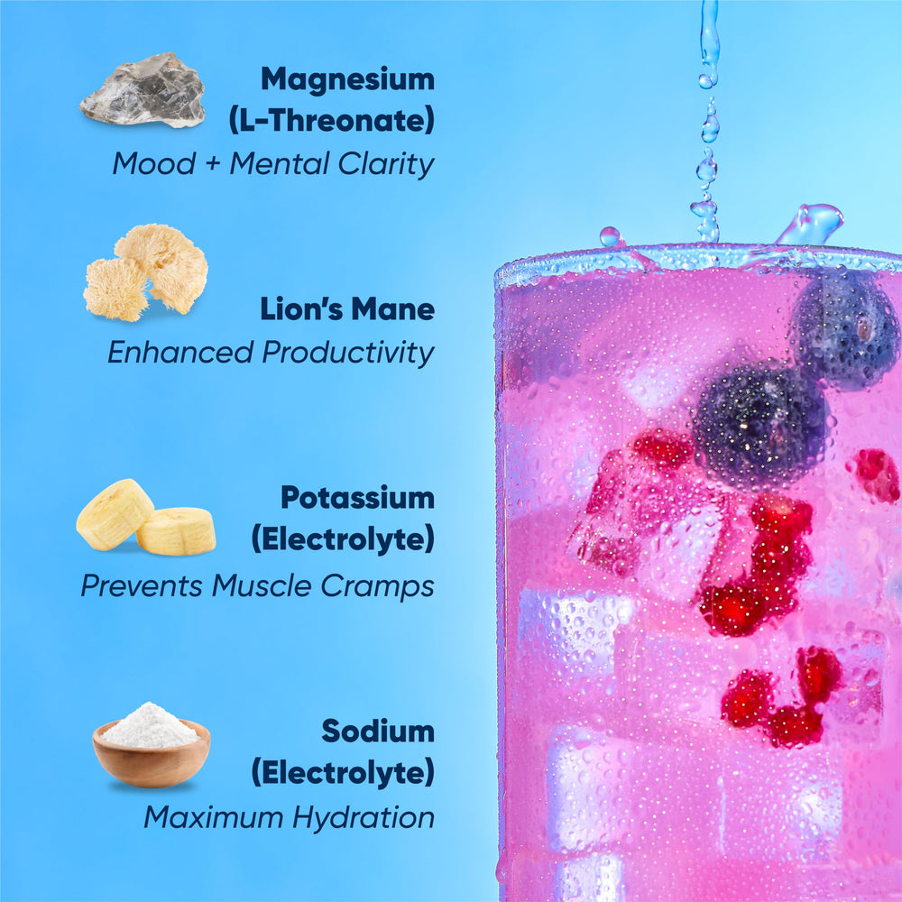 IQBAR IQMIX Sugar-free hydration powder close-up showing zero sugar