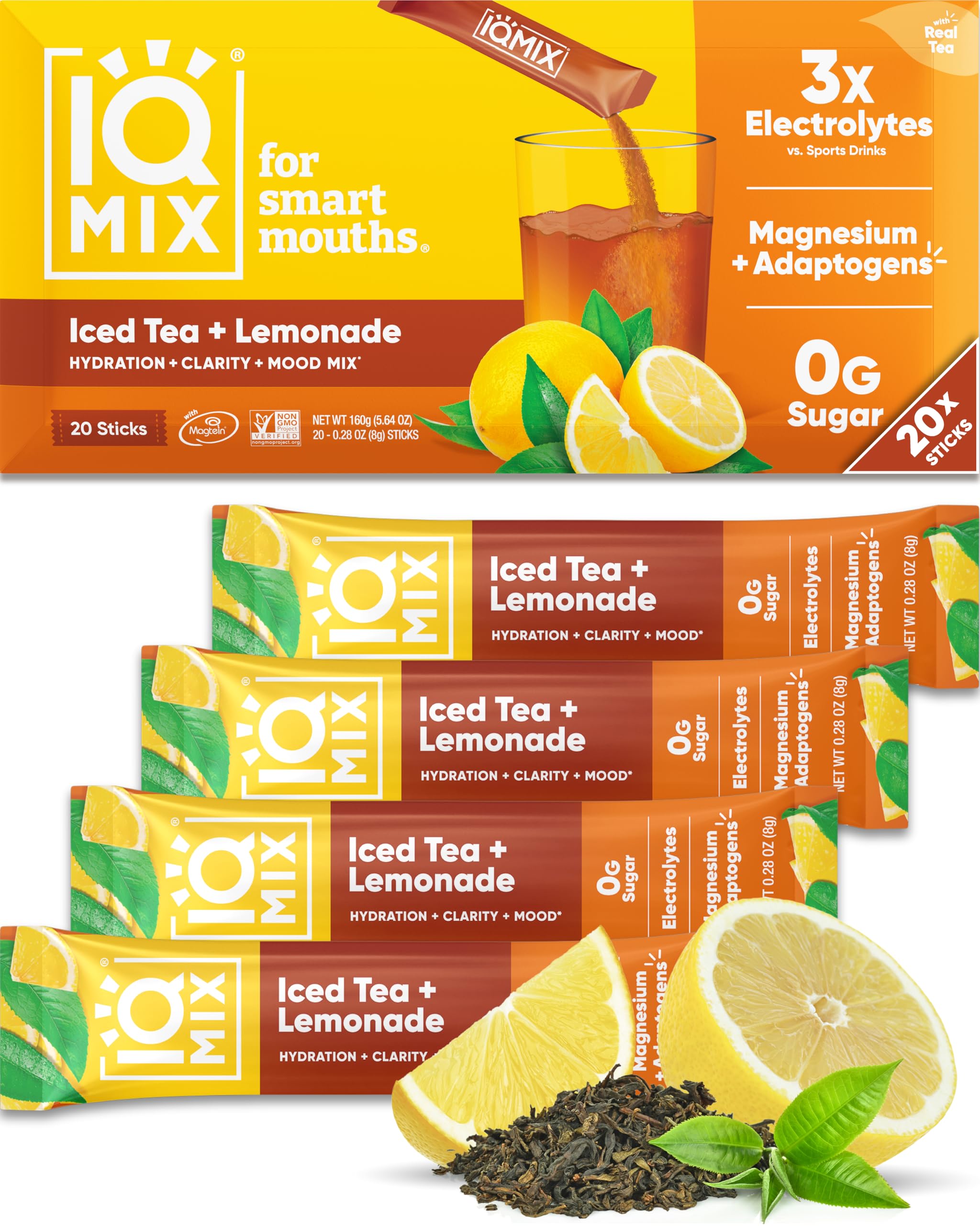 IQMIX hydration packet close-up with sugar-free formula for clean hydration.