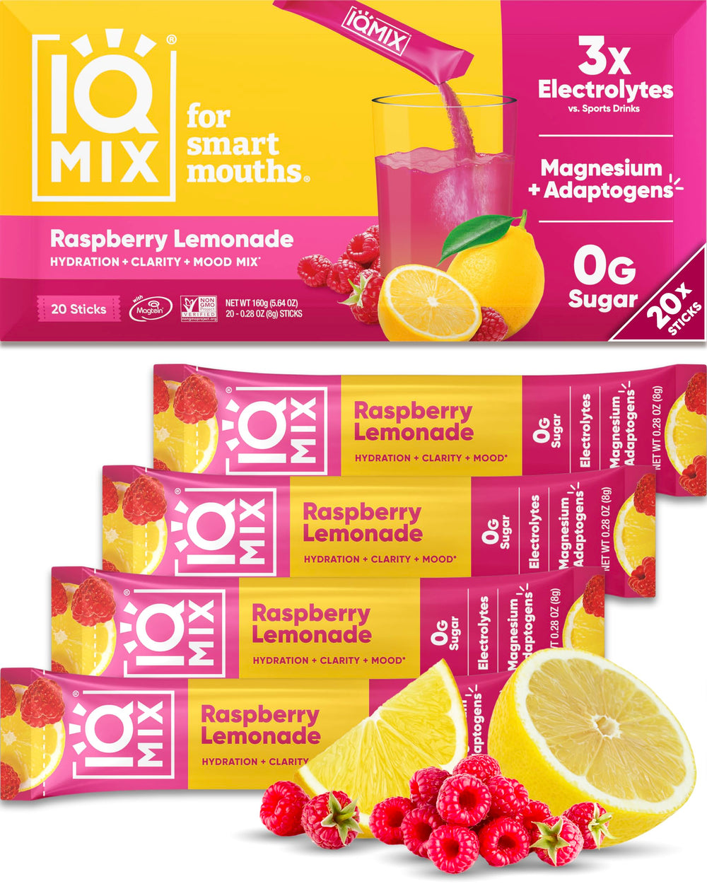 IQMIX hydration packet set for on-the-go hydration and flavor