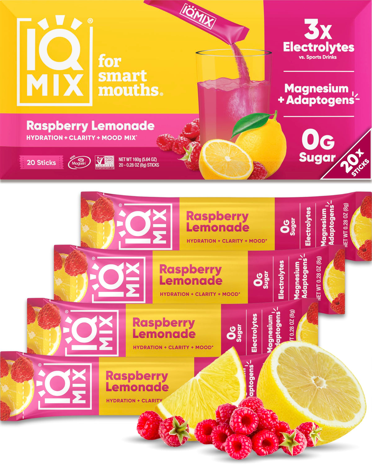 IQMIX hydration packet set for on-the-go hydration and flavor