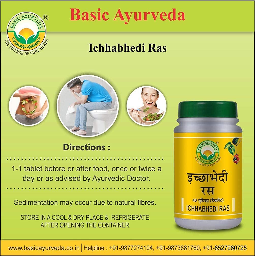 iqra Basic Ayurveda Ichhabhedi Ras dosage cup demonstrates easy measurement