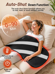 IRELEX red-light therapy mat features 500 LEDs with 660nm and 850nm wavelengths for warmth