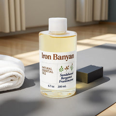 Iron Banyan long-lasting diffusion for bedrooms, living rooms, or offices.