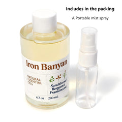 Iron Banyan natural botanical oils offer pure aroma without synthetic additives.