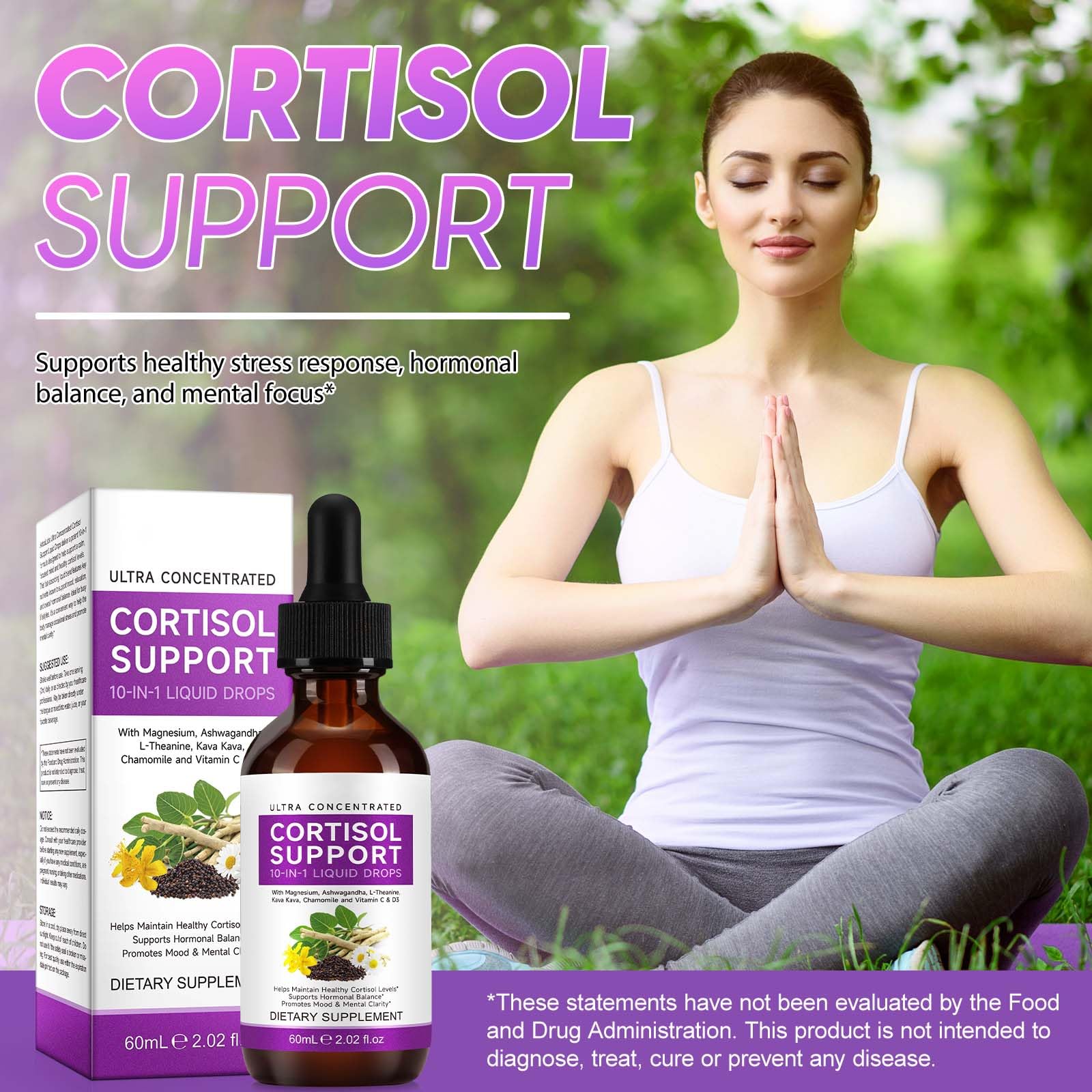 IRSRDOQU Cortisol Drops easy dosing dropper for on-the-go routine
