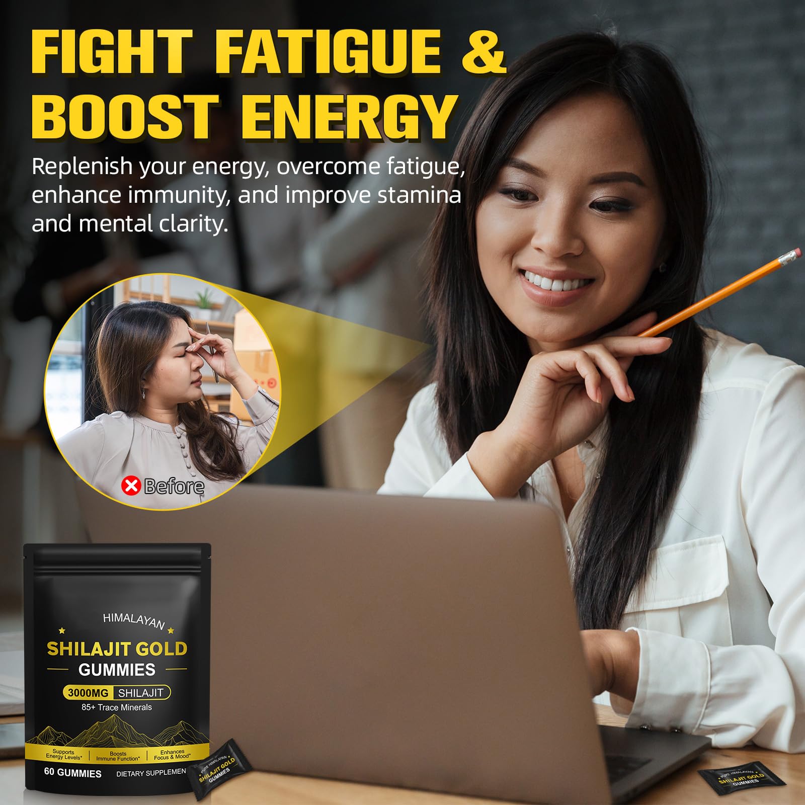IRSRDOQU Shilajit Gummies gluten-free, easy-to-use format.