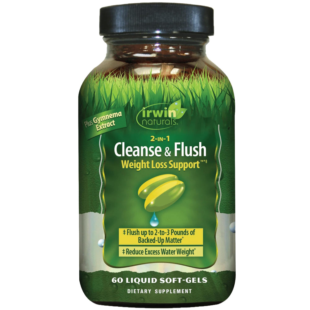 Irwin Naturals 2-in-1 Cleanse bottle front shows the digest support label.