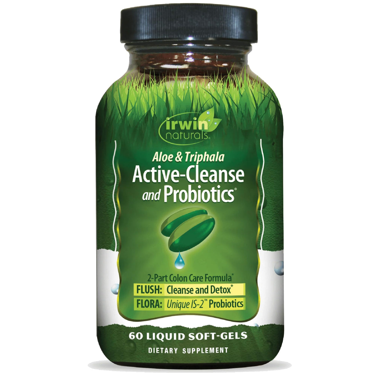 Irwin Naturals Aloe Triphala Cleanse bottle supports gentle digestive care