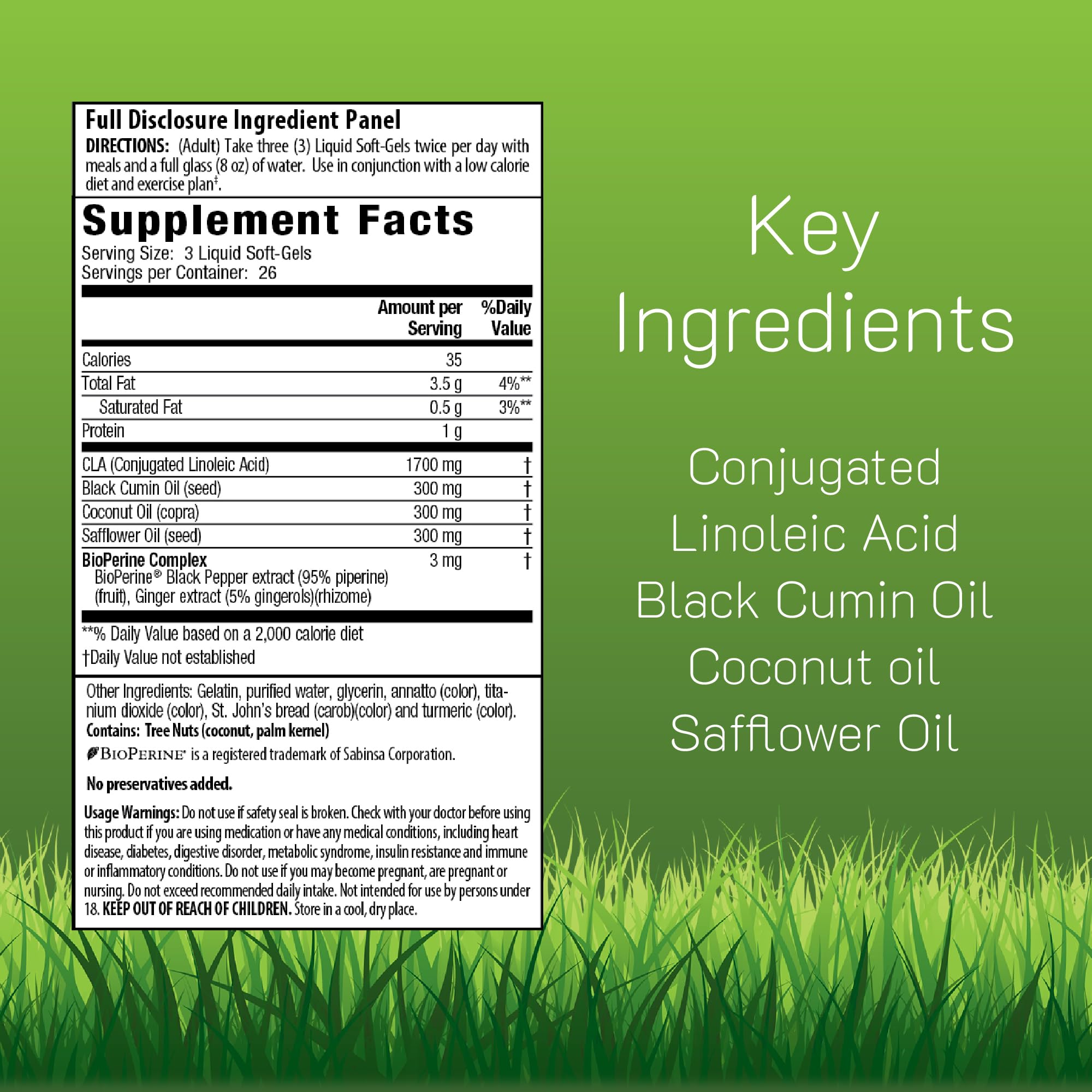 Irwin Naturals CLA Lean soft-gels being poured for easy ingestion
