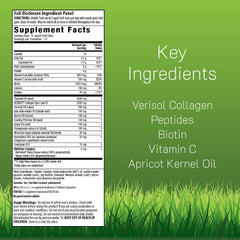 Close-up of Collagen Beauty softgels emphasizes easy swallowing and absorption benefits.