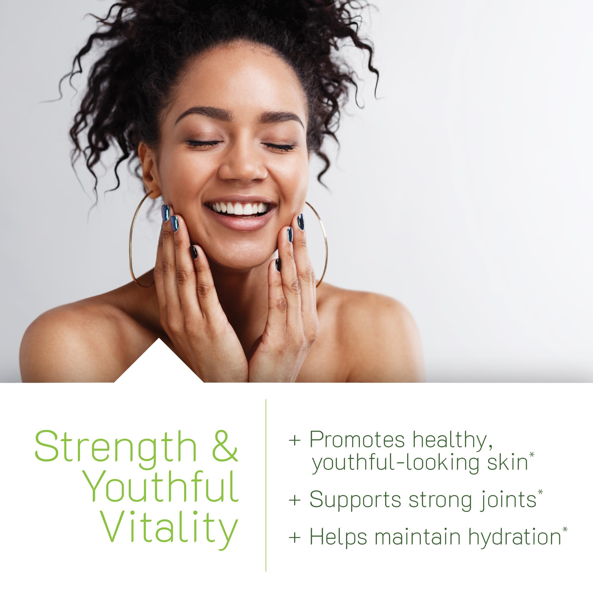 Label detail on Irwin Naturals product highlighting collagen and antioxidant blend