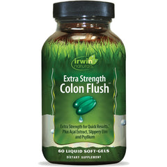 Irwin Naturals Extra Strength Colon Flush bottle front for reliable digestive support
